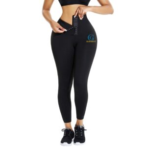 Adjustable waist trainer with control leggings